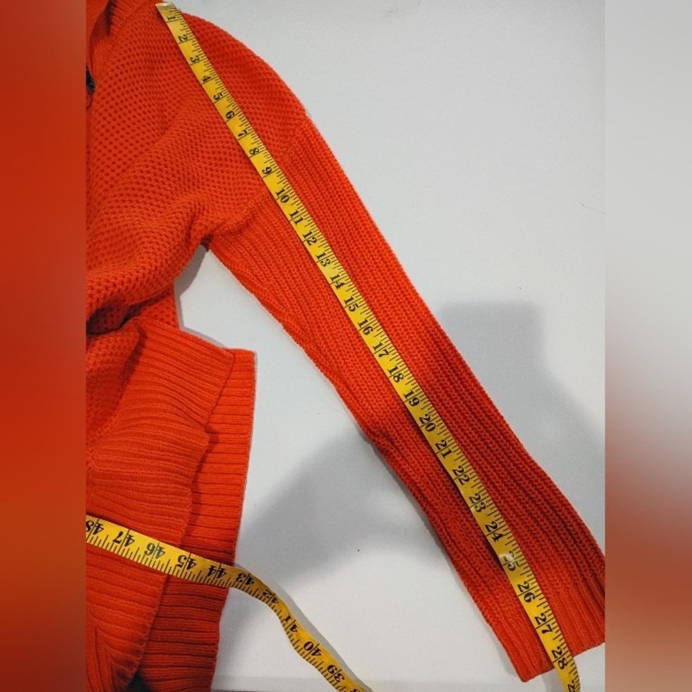 Ralph Lauren Women's Orange Vintage Sweater Size Large - Picture 12 of 14